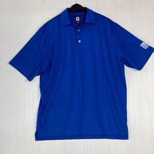 Footjoy Men's Polo‎ Shirt Sz XL Blue Embroidery on Sleeve Golf